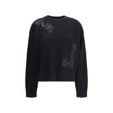Versace Black Fleece Wool Sweatshirt